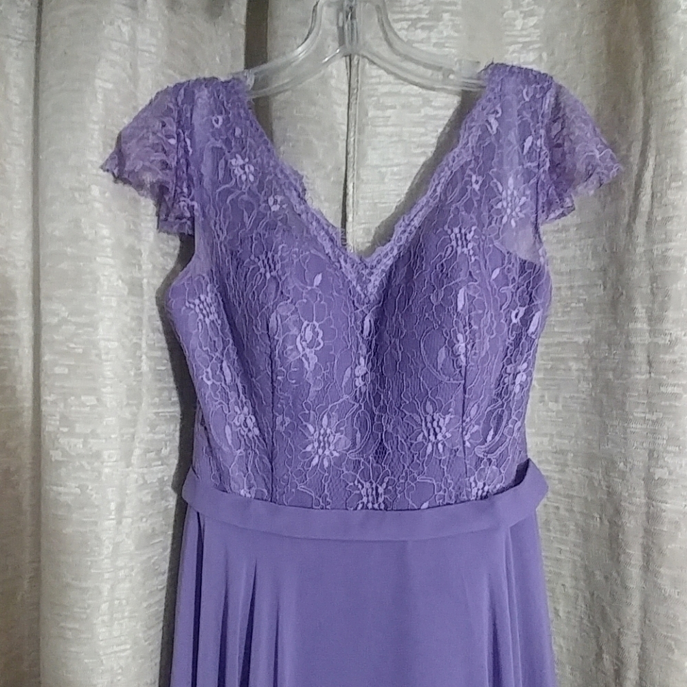 Lavender Maxi Gown Prom Dress